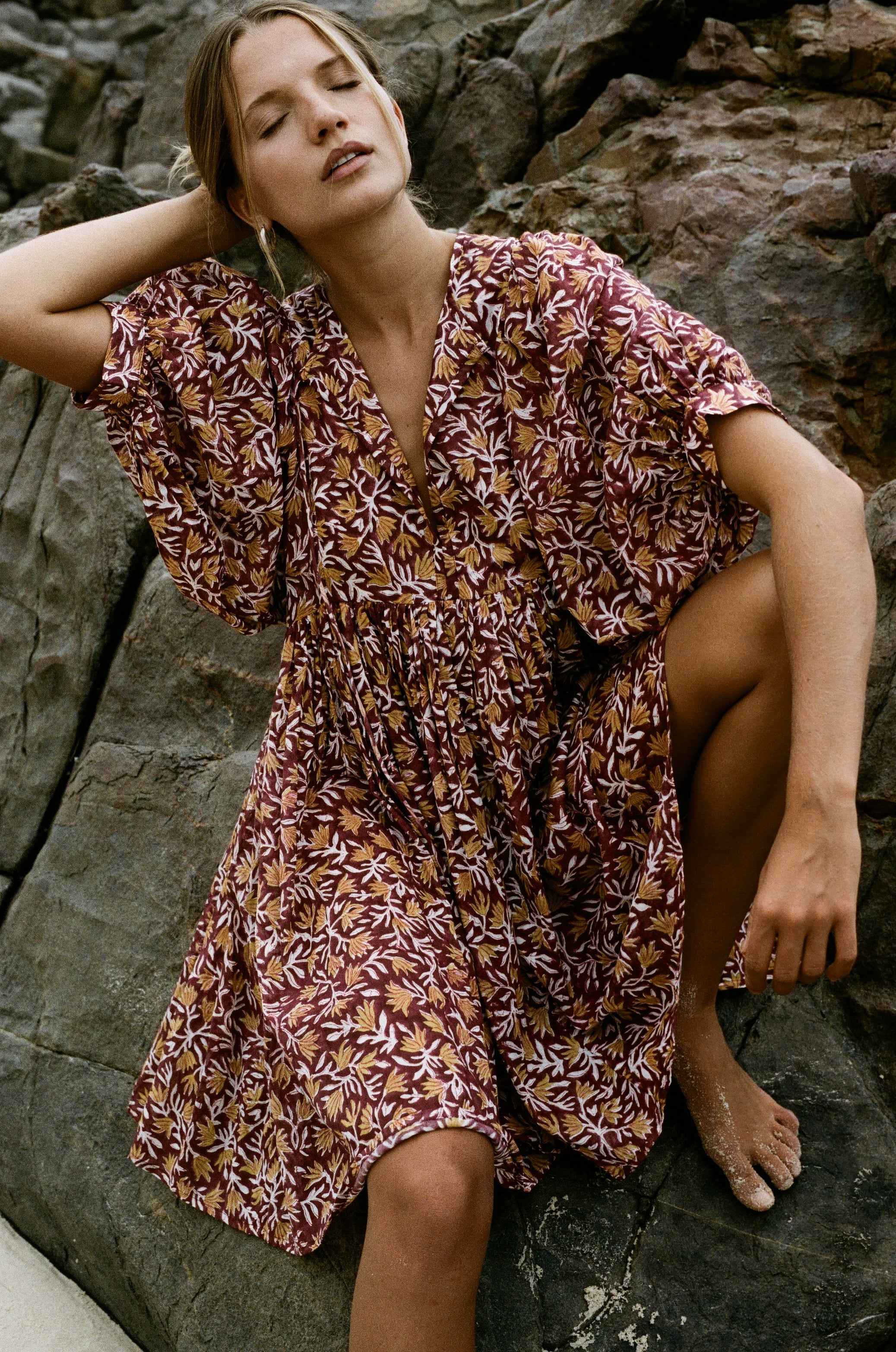 daughters of india Kyra Mini Dress ワンピース Kyra Mini Dress ~ Sumac – Daughters of India