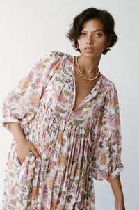 Kyra Maxi Dress ~ Fuchsia Bloom