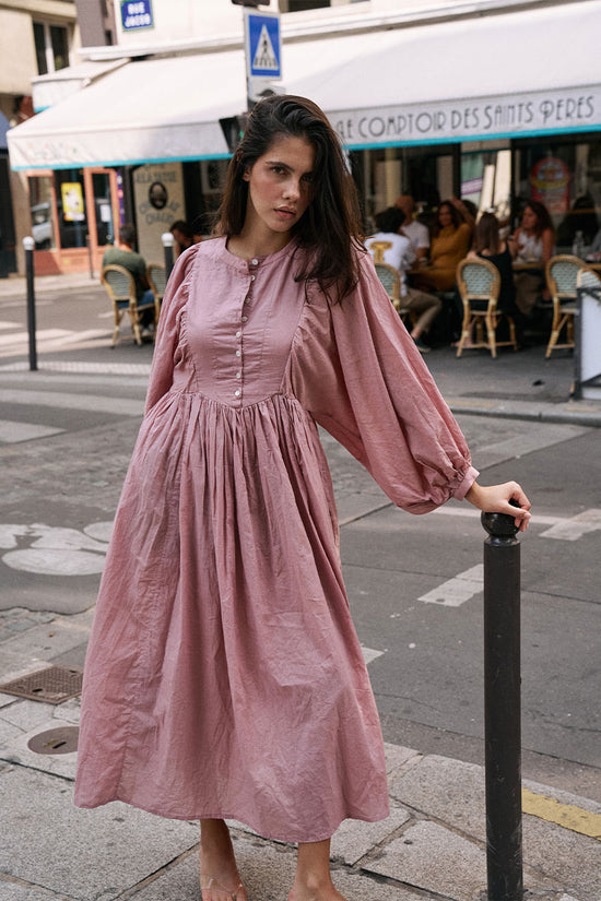 Anika Maxi Dress ~ Mulberry | Artisan Romantic Cotton Maxi Dress DOI Anika Maxi Dress ~ Mulberry | Artisan Romantic Cotton Maxi Dress DOI