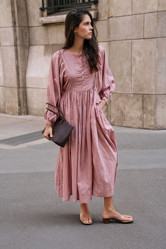 Anika Maxi Dress ~ Mulberry | Artisan Romantic Cotton Maxi Dress DOI Anika Maxi Dress ~ Mulberry | Artisan Romantic Cotton Maxi Dress DOI
