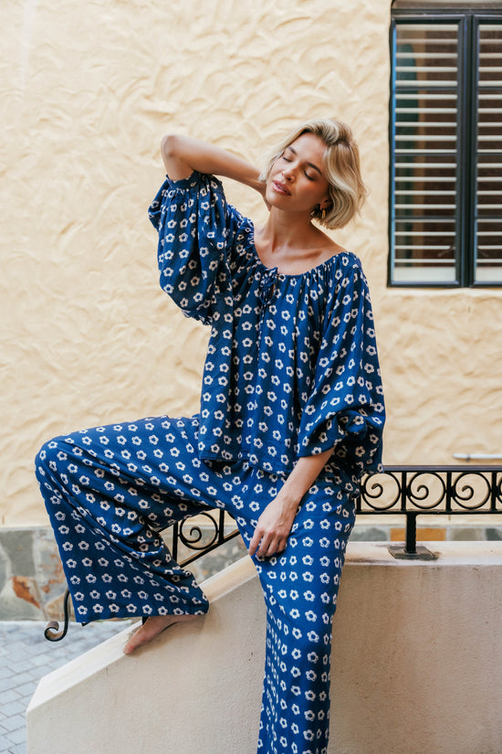 Zahra Blouse ~ Indigo