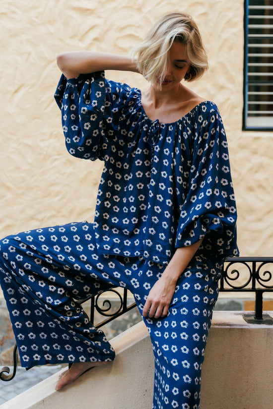 Zahra Blouse ~ Indigo