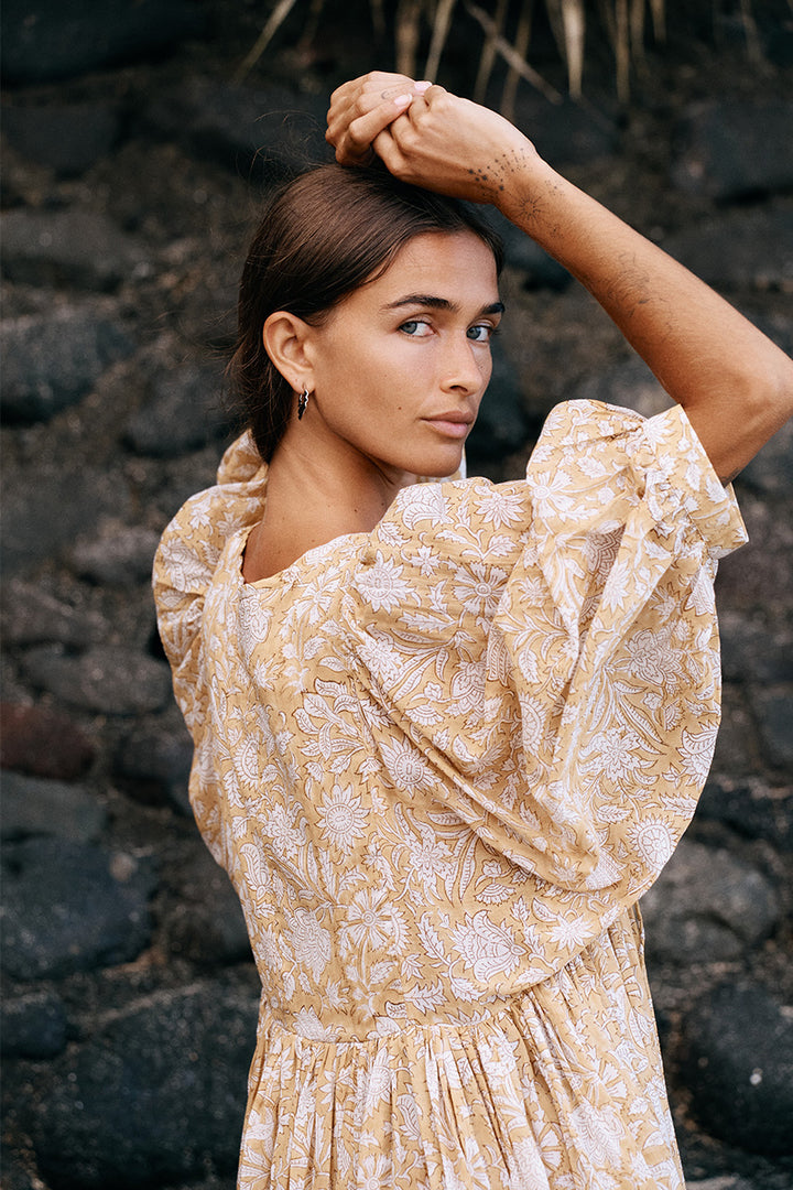 Kyra Midi Dress ~ Cumin