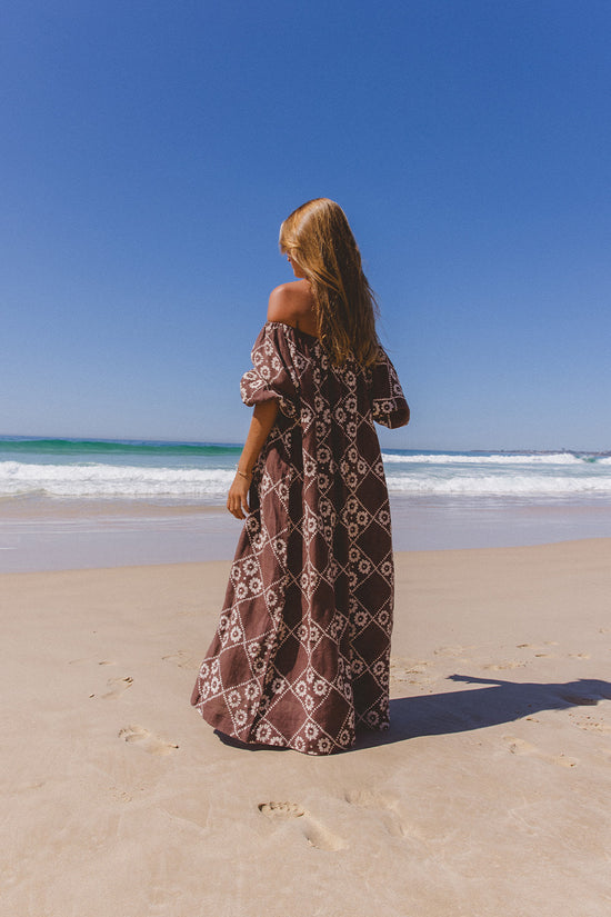 linen maxi dress india Isla Maxi Dress - Ivory Linen