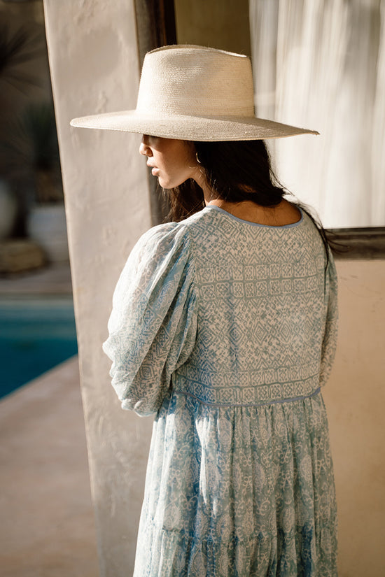artisanal maxi dress for women Nora Gauze | Maxi Dress | Noir Black - Boho Handcrafted Relaxed Cotton