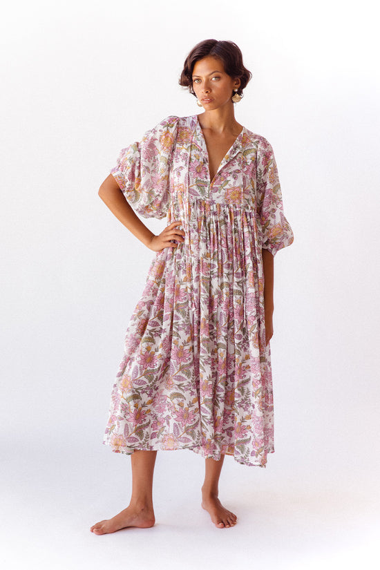 floaty midi dress in block print cotton voile I Tried On 7 J.Crew Looks I'd Actually Pack for NantucketHere's What Made the Cut