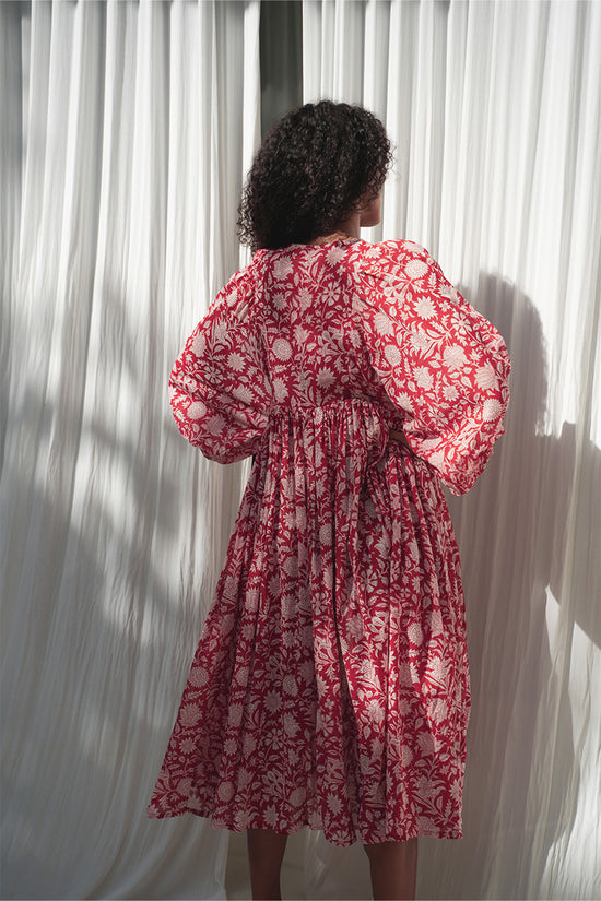 Kyra Midi Dress ~ Saffron | Mindfully Handmade in India DOI Kyra Midi Dress ~ Saffron | Mindfully Handmade in India DOI