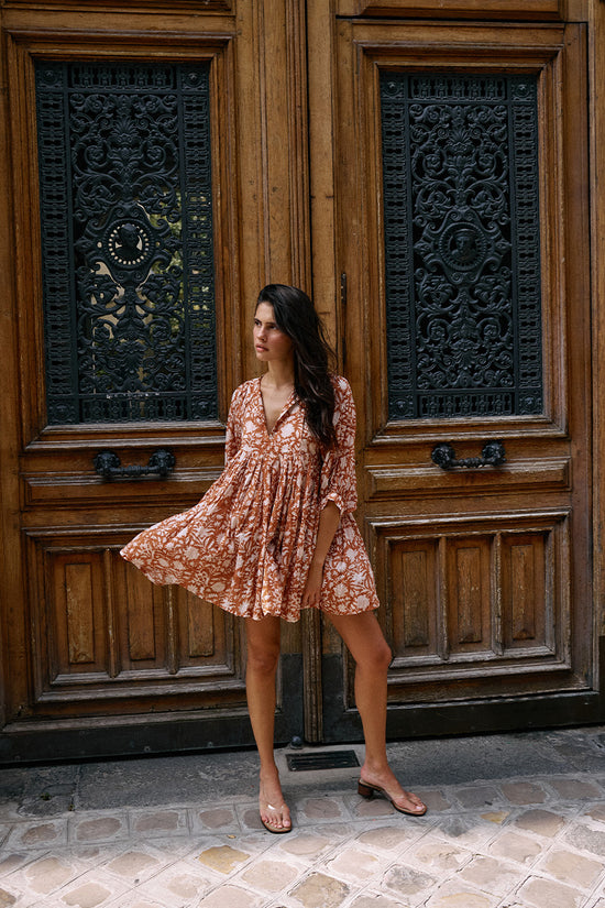 Kyra Mini Dress ~ Caramel | Mini Style, Maximum Comfort – DOI