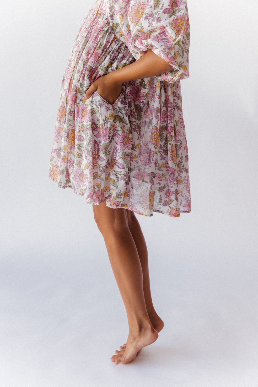 Kyra Mini Dress ~ Fuchsia Bloom