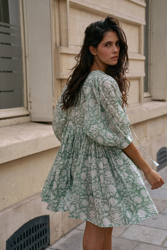 daughters of india kyra mini dress Seaside in Jade Kyra mini dress Jade mini & midi both now restocked x