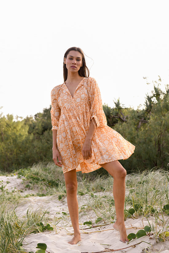 tangerine mini dress The Dress Edit