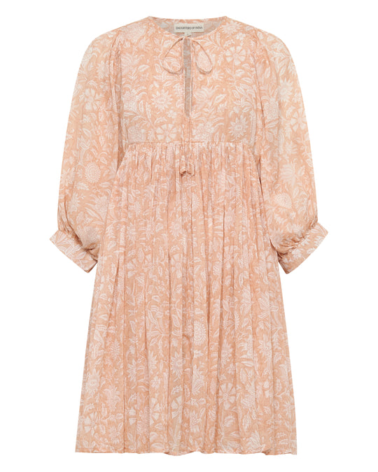 Kyra Mini Dress ~ Apricot Blush – Daughters of India