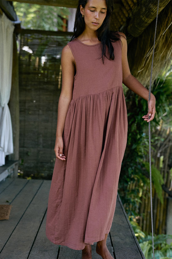 brown gauze dress Gauze Dress - Kids - Dark Brown
