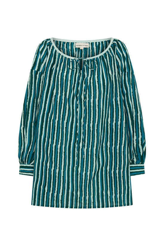 Ria Mini Dress ~ Cyan Candy