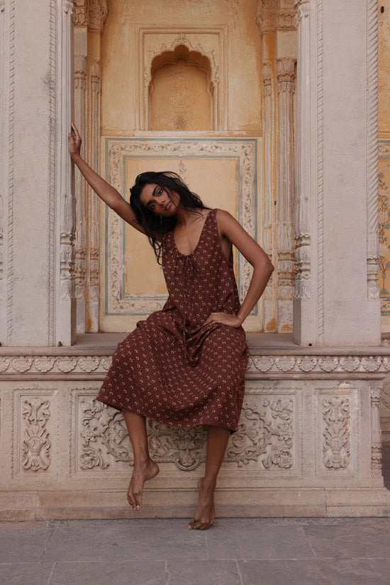 midi indian cotton summer dresses Sundress Midi ~ Almond midi indian cotton summer dresses Sundress Midi ~ Almond