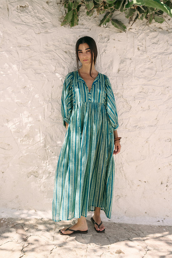 daughters of india green dress Kyra Midi Dress ~ Spearmint