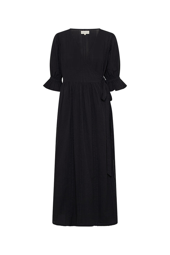 Uma Maxi Dress ~ Black | Sustainable Slow Fashion Wrap Dress DOI Uma Maxi Dress ~ Black | Sustainable Slow Fashion Wrap Dress DOI