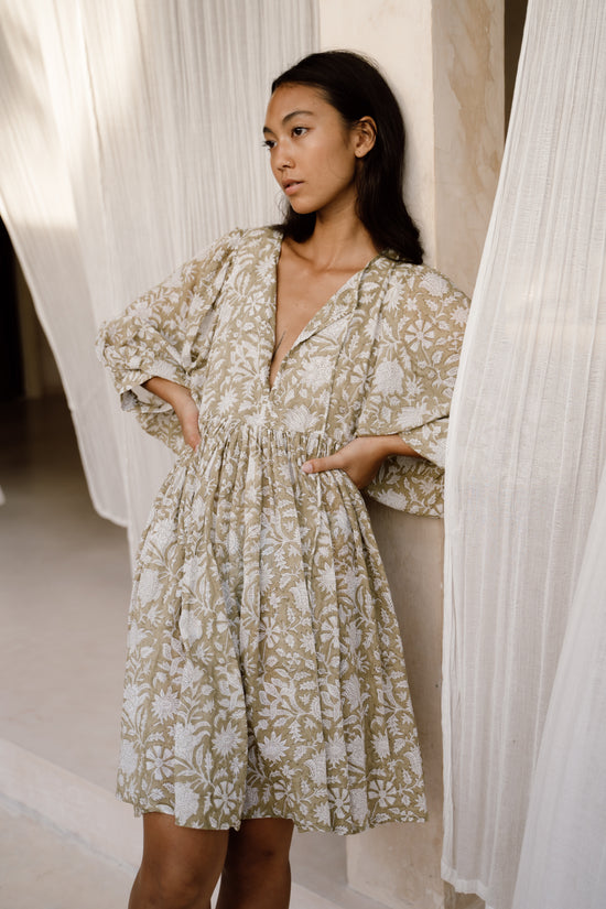Kyra Mini Dress ~ Olive | Made Slowly, Worn Endlessly – Daughters Kyra Mini Dress ~ Olive | Made Slowly, Worn Endlessly – Daughters