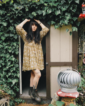 Kyra Mini Dress ~ Olive | Made Slowly, Worn Endlessly Daughters of India Kyra Mini Dress ~ Olive | Made Slowly, Worn Endlessly Daughters of India