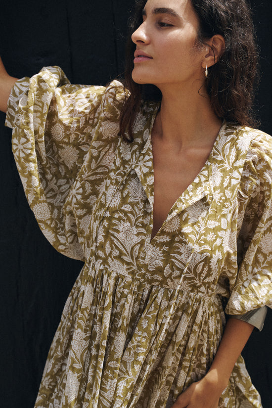 Kyra Mini Dress ~ Olive | Made Slowly, Worn Endlessly – Daughters