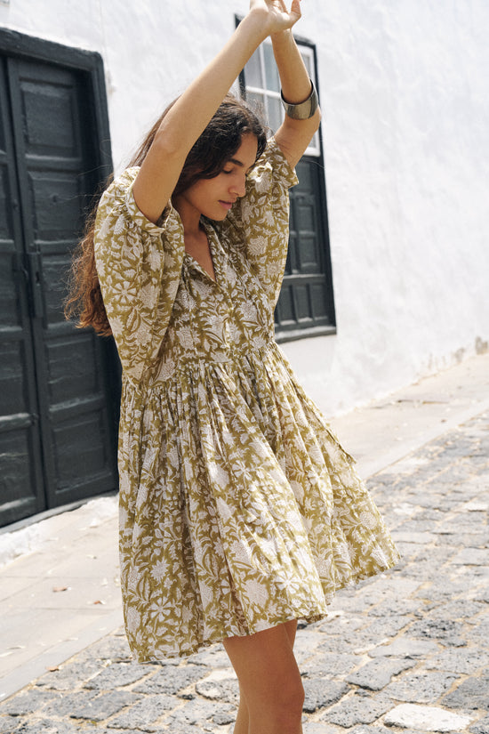 Kyra Mini Dress ~ Olive | Made Slowly, Worn Endlessly – Daughters
