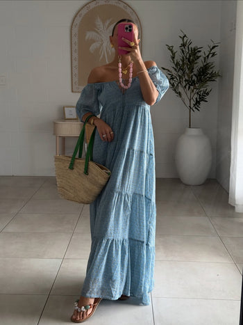 Sita Maxi Dress ~ Bluebell