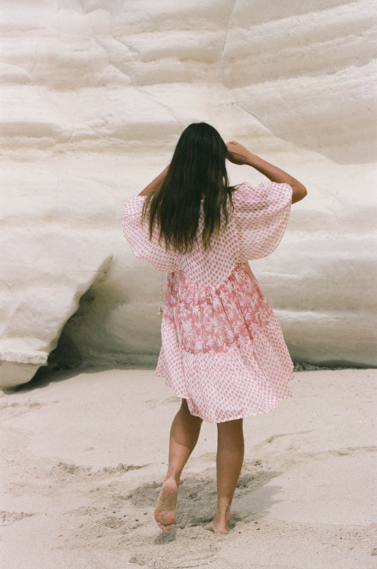 Nora Mini Dress ~ Primrose | Artisan Hand Crafted Block Print Dress DOI Nora Mini Dress ~ Primrose | Artisan Hand Crafted Block Print Dress DOI