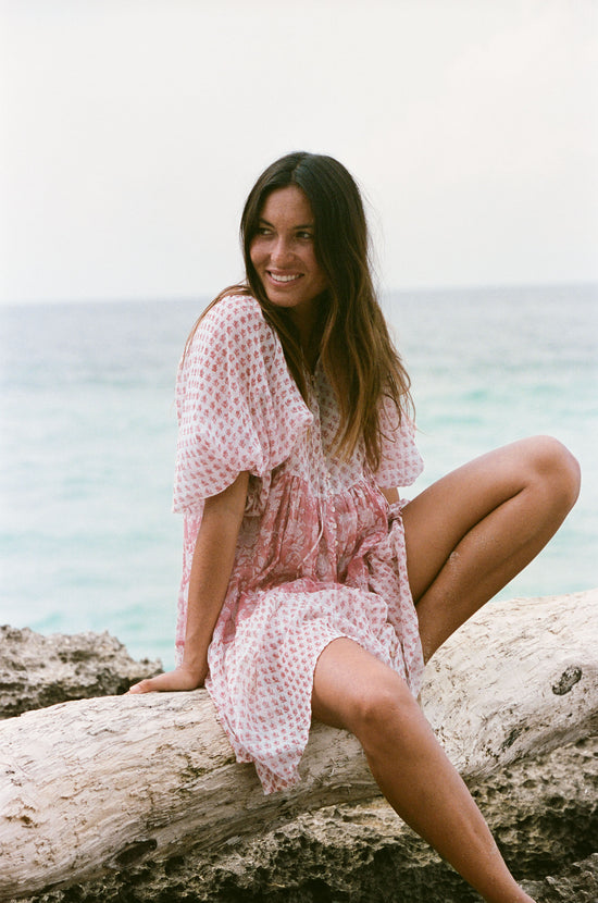 Nora Mini Dress ~ Primrose | Artisan Hand Crafted Block Print