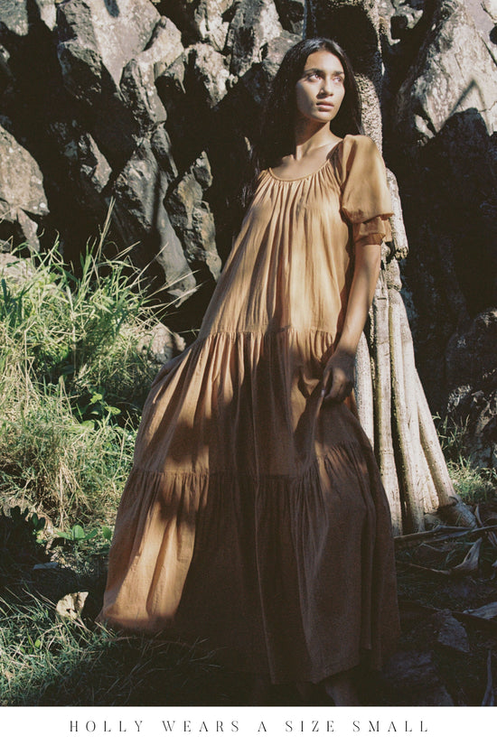 desert victorian maxi dress LoveShackFancy Desert Victorian Maxi Dress in Antique White