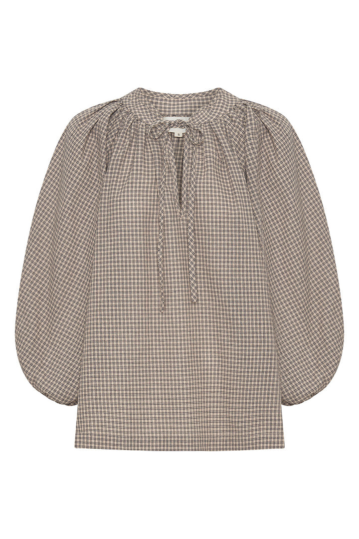 Poet Blouse ~ Taupe