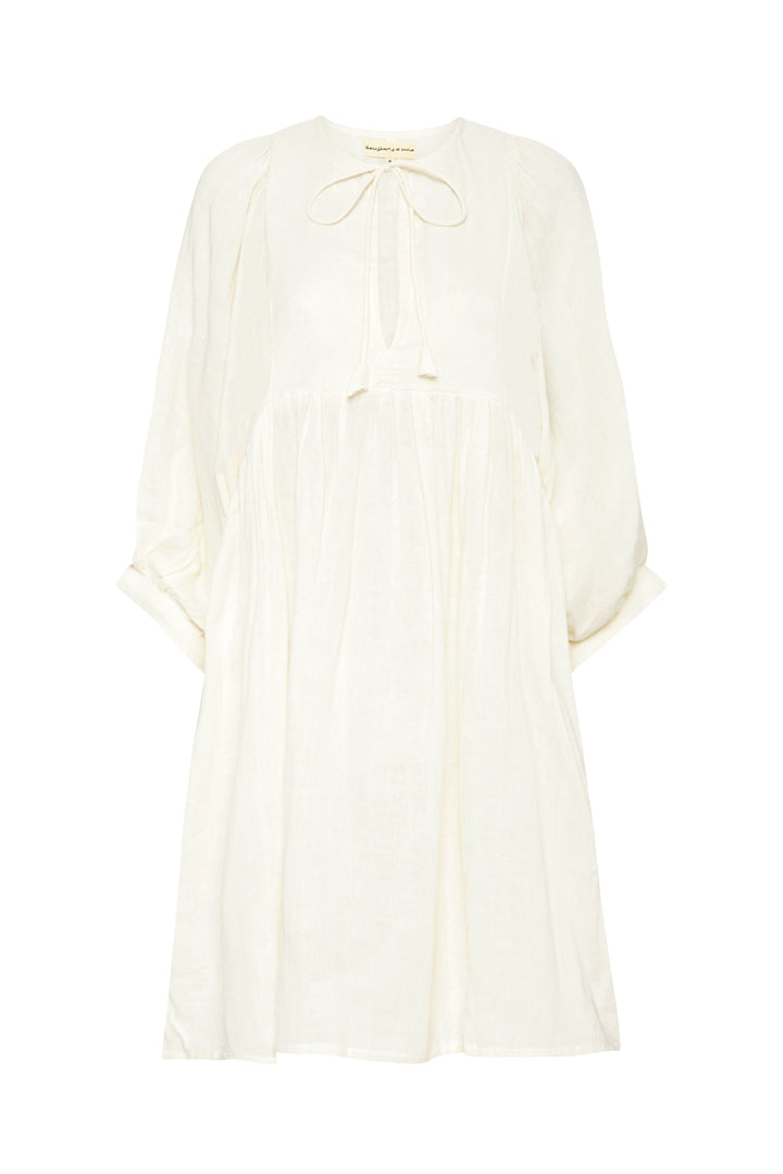 Kyra Mini Dress ~ White Gauze