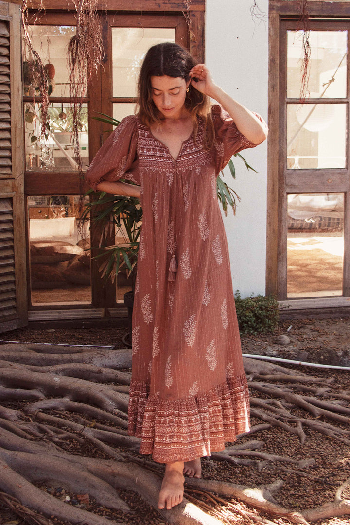 Mishka Maxi Dress - Hazelnut