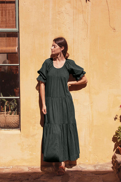 Sahana Gown ~ Emerald – Daughters of India