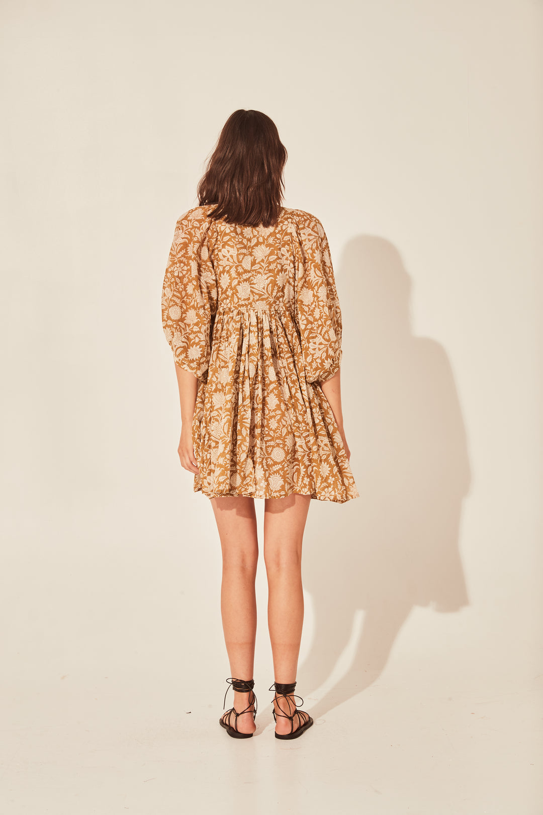 Kyra Mini Dress ~ Golden Palm