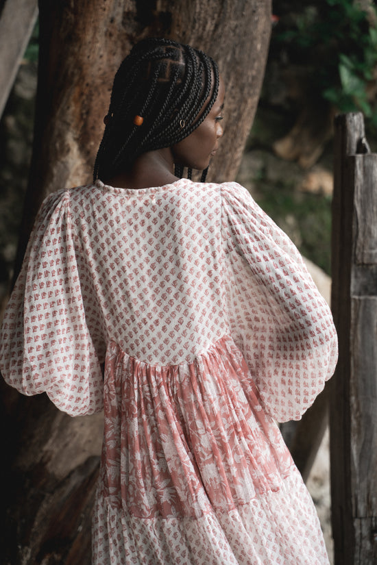 Nora Mini Dress ~ Primrose | Artisan Hand Crafted Block Print